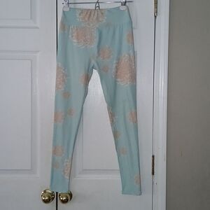 Lularoe floral print leggings Sz One Size